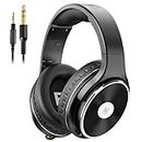 OneOdio HiFi Wired Headphones - Over Ear Headphones with Noise Isolation Dual Jack Professional Studio Monitor & Mixing Recording Headphones for Guitar Amp Drum Podcast Keyboard PC Computer