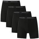BAMBOO COOL Men’s Underwear boxer briefs Soft Comfortable Bamboo Viscose Underwear Trunks (4 or 7 Pack), Boxer Briefs B, Large