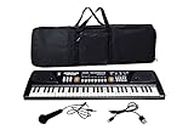 DOMENICO Electronic Digital Piano Keyboard 61 Keys- Multi-Function Portable Piano Keyboard Electronic Organ with Charging Function for Beginners- Chargeable With Piano Bag.