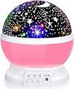 ROMINO Plastic Led Star Light Cosmos Projector Galaxy Night Lamp, Kids Room Lights, Star Master Dream Rotating Projector Lamp For Bedroom, Decoration, 360 Degree Rotating Moon Sky Romantic Gifts