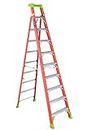Louisville Ladder FXS1510 Cross Step/Shelf Ladder, 10-feet, Orange