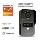 KONX Portier Video KW02C V3 1080p Tuya App WiFi Cloud RFID Noir (avec Sonnette)