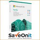 Microsoft 365 Family / Personal Office Email 1 Year License Key / Retail Box
