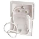Laguna Brass RV/Mobile Home Exterior Shower Faucet w/ Valve, Synthetic in White | Wayfair 4910WT