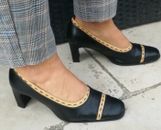 chaussures femme soirée 38 escarpin à talon noir beige escarpins 