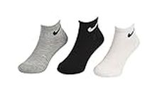 Nike Young Athletes Toddler Kids Cushioned 3-Pair low cut Socks Shoes 7C-10CY/4-5 (Sock Size)