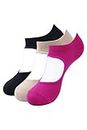 BALENZIA Women's Bamboo and Spandex Anti Bacterial Anti-Skid Yoga sock | Pilates/Dance/Ballet socks - 3 Pair (Free Size)