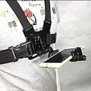 OAHU Go Pro Kit Chest Mount Harness Strap with J Hook & 360 Adjustable Mount Kit for All iPhone,Samsung Mobile Phones & GoPro Hero 10,9,8,Max,Go Pro 7,6,5,4,3,3+,Session,Fusion and DJI OSMO,AKASO