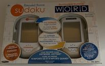 Sudoku And Word Illuminated Handheld Electronic Games Like New Box Opened