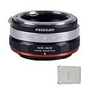 PHOLSY FTZ Lens Mount Adapter for Nikkor F (G-Type) Lens to Nikon Z Mount Camera Body Compatible with Nikon Z fc, Z30, Z9, Z6 II, Z7 II, Z6, Z7, Z5, Z50, Lens Adapter with Aperture Control Ring