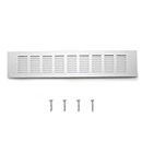 WJUAN Air Vent Grille Cover Ventilation Grill, 400 mm Silver Square Aluminum Alloy Vent Cover for Cupboard Wardrobe Ventilation