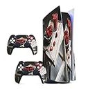 GADGETS WRAP Printed Vinyl Skin Sticker Decal for Sony PS5 Playstation 5 Disc Edition Console & 2 Controller (Skin Only, Console & Controller not Included.) - Strawberry Shake Multicolor