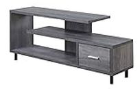 Convenience Concepts Seal II 60" TV Stand, Charcoal Gray