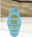 Golden Girls keychain to Shady Pines Retirement Home Fun Gag Gift!!  BLUE