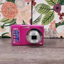 Cámara digital Sanyo VPC-S1415 rosa caliente sin probar - sin batería 