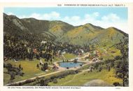 Teller and El Paso Counties Ute Pass at Green Mountain Falls Vtg Postcard CP323