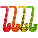4 saxophones gonflables - Décoration de fête instruments de musique accessoire robe fantaisie