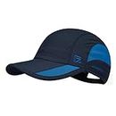 GADIEMKENSD Quick Dry Sports Hat Lightweight Breathable Soft Outdoor Running Cap Baseball Caps for Men (Navy, M)