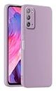 HULLIN Coque de Téléphone en Silicone Colorée, Adaptée à Samsung Galaxy Note20 (6.7") - Herbe Violette