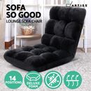 Artiss Lounge Sofa Bed Floor Recliner Futon Couch Folding Chair Cushion Black