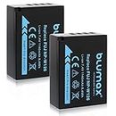 Blumax Lot de 2 batteries Blumax compatibles avec Fujifilm NP-W126s NP-W126 (1140 mAh) – pour Fuji XT-3 XT-200 X-A7