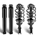 Front and Rear Complete Struts Assembly w/Coil Spring Shock Absorber Fit for 2008-2016 Chrysler Town and Country 2008-2019 Dodge Grand Caravan 171128L 171128R 37290