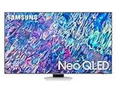 Samsung TV Neo QLED QE75QN85BATXZT, Smart TV 75" Serie QN85B, Neo QLED 4K UHD, Alexa e Google Assistant integrati, Bright Silver, 2022, DVB-T2