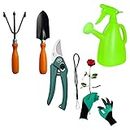 A To Z Hub Pack of 2 Home Gardening Tools Items Combo, Two in Hoe and Weeder Tool, n Gloves with Clown Garden Tool Kit, Digging Tool,Tiller,Gardening Tools for Indoor and Outdoor(Combo Tools 14)