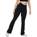2024 AI - Out Sports Workout Yoga Athletic Running Women Leggings Fitness Pants Yoga Pants T Shirt Humour (Black, M)