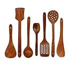 Wooden Serving and Cooking Spoons Set Kitchen Organizer Items Kitchen Accessories Items,40 centimeter