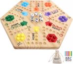 Original Marble Game Wahoo Board Game Double Sided Painted Wooden ...