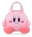 Roffatide Anime Star Kirby Plush Bag Makeup Organizer Purse Storage Bags Lunch Bag Tote Collection Package