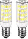 E12 LED Light Bulb 4W,Non-dimmable,40W Equivalent,Daylight White 6000K, T3/T4 Candelabra Base E12 Bulb for Ceiling Fan, Chandelier, Indoor Decorative Lighting, 2-Pack