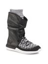 Nike Roshe Two Hi Flyknit 861708-002 Women's Black White Sneaker Boots US 8 DS85