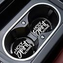 Car Cupholder Coaster Absorbent 2 Pack Funny Holy Spirit Activate Rubber New Automotive Cup Holder Decal Decor Accessories for Women Men DZ-316
