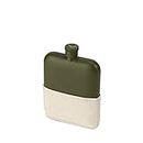 Foster & Rye 7158 Matte Army Green Flask, One Size