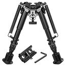 MidTen 6-9 Inches Bipod for Rifle, Adjustable Bipod with Foldable Legs, Heavy Duty Tactical Bipods for Rifles with Picatinny Adapter