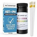 100 Accudoctor Test Cétones KET+ pH cetose keto bandelettes cetogene testeur kit go strips régime cétose alcaline check lecteur keton auto autotest