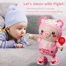 Upgraded Electronic Pets Pig Dancing Toy Doll Electric Lighting Music Twisting Swing Left And Right