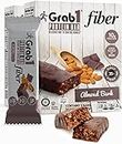 Grab1 "High Fiber" Dairy Free Protein Bars | 9 Grams Fiber | 10 Grams Protein | Almond Bark Flavor (2 Pack - 10 Bars) | Controls Hunger | Low Calorie | Lower Net Carbs | Certified Kosher | Perfect for Snacking