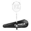 FZ Forza Lite 74 Strung Badminton Racket, Tension 24-28 Lbs, Even Balance, Innovated in Denmark - Fiery Coral