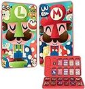 Game Card Case for Nintendo Switch,3D Dynamic Vision Portable Thin Card Protection Case,Protective Shockproof Cartridge Holder Carrying Storage Case Box (Mario)