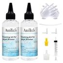 Artitech Cleaning kit Nozzle Cleaner 100ml*2 printhead Cleaner use for All Inkjet Printer of Brother/Epson/HP/Canon (2 Pack)
