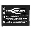 Ansmann 5022933 - A-OLY Li 42 B Li-Ion, batería 3,7V/650mAh para cámara digital de fotos Olympus
