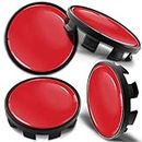 Biomar Labs 4 x 68mm Wheel Centre Alloy Hub Center Caps Hubcaps Compatible with 36136783536 Gloss Red CB 5