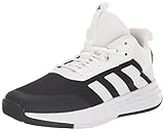 adidas Men's Own The Game 2.0 Basketball Shoe, White/White/Core Black, 10.5 US
