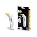Braun ThermoScan 3 Ear thermometer | 1 second measurement | Audio fever indicator | Digital Display | Baby and infant friendly | No.1 Brand Among Doctors1 | IRT3030