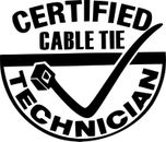 Certified cable tie technician Decal vinyl sticker  car van EURO Vinyl Decal 