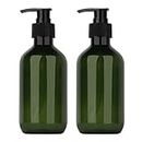 Uceoo Pump Bottle Soap Bottle Pump Bottles 10Oz Pack of 2, Refillable Containers for Lotion/Essential Oil/Shampoo/Soap/Handmade Liquid,Green