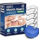 Mouth Guard for Grinding Teeth Upgraded Night Guard for Teeth Grinding, Stops Bruxism, Eliminates Teeth Clenching 2 Sizes, Pack of 4 with Travel Hygiene Case